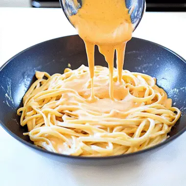 Creamy Red Pepper Alfredo Pasta
