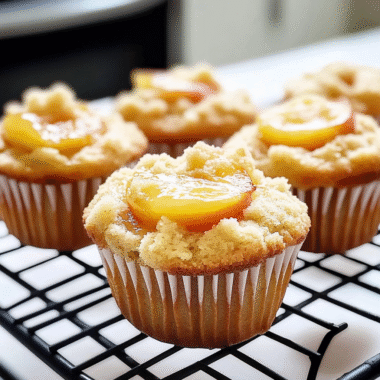 Peach Cobbler Muffins