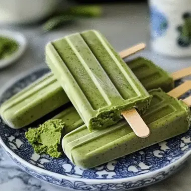 Matcha Milk Tea Popsicles