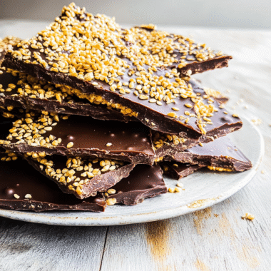 Salted Tahini Chocolate Bark