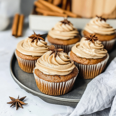 Banana Chai Cupcakes