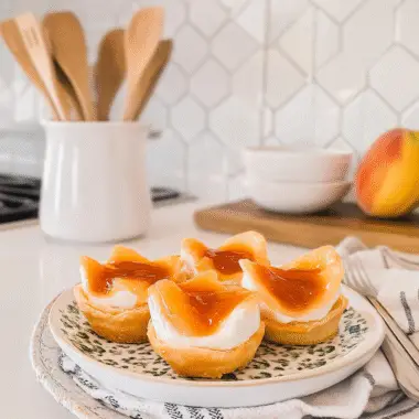 Peach Jelly Brie Bites