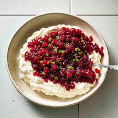 Cranberry Jalapeno Cream Cheese Dip