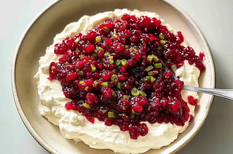 Cranberry Jalapeno Cream Cheese Dip