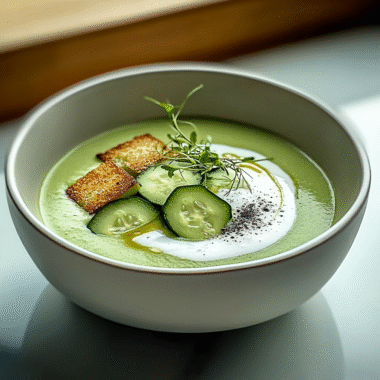 Chilled Miso Cucumber Soup