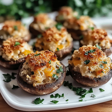 Garlic Parmesan Stuffed Mushrooms