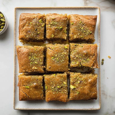 Pistachio Butter Blondies