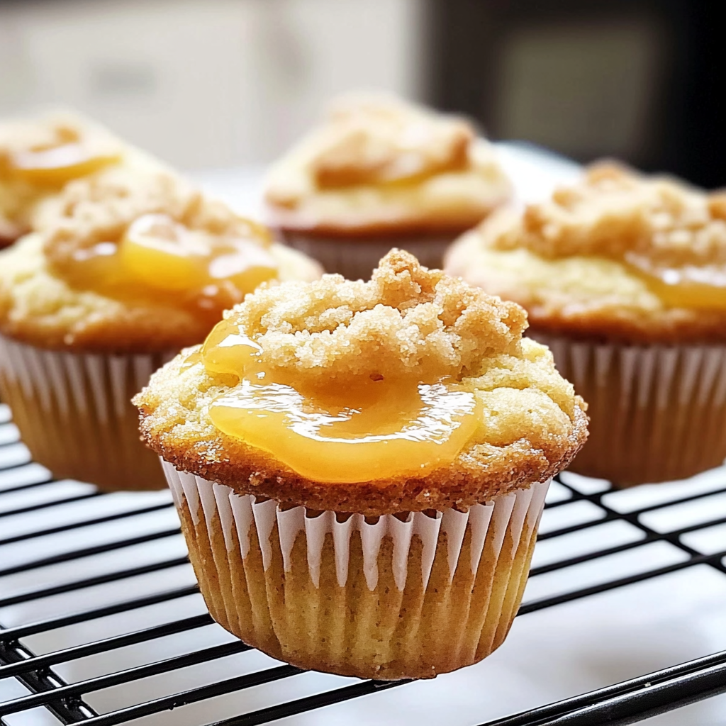 Peach Cobbler Muffins