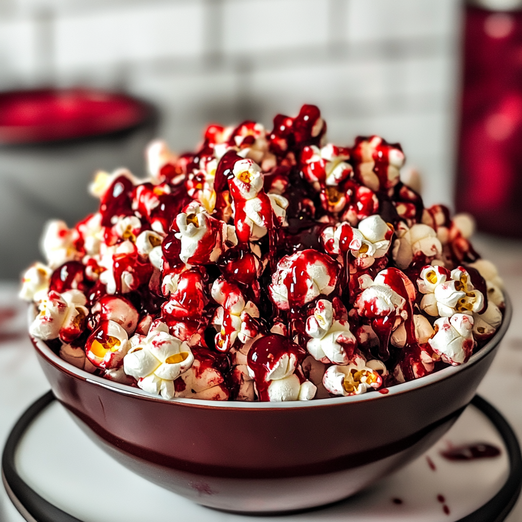 Bloody Red Velvet Popcorn