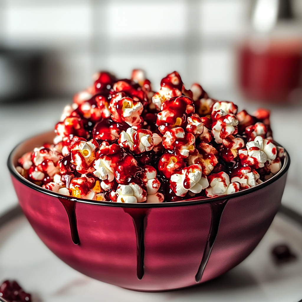 Bloody Red Velvet Popcorn