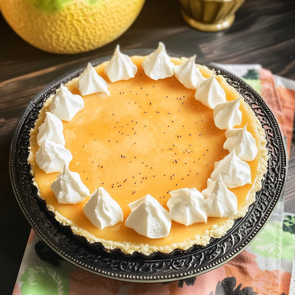 Cantaloupe Cream Pie