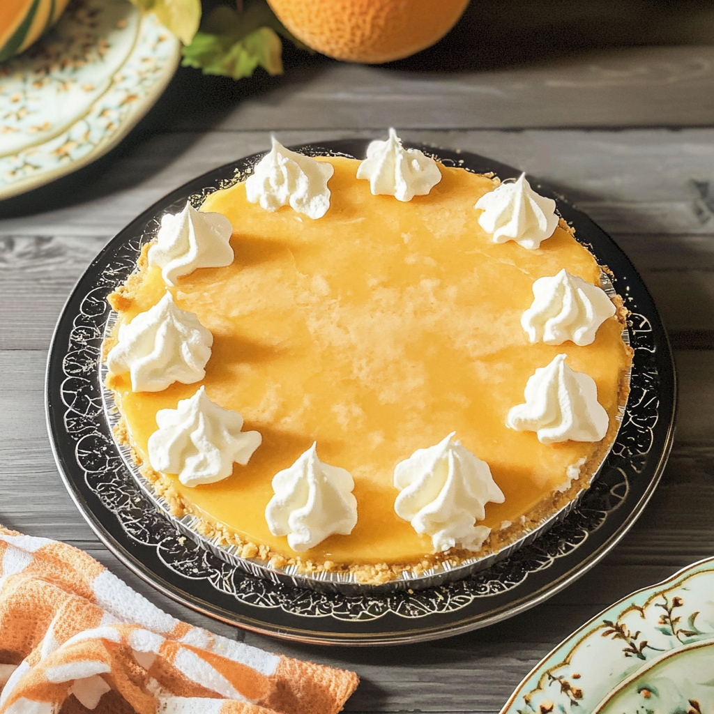 Cantaloupe Cream Pie