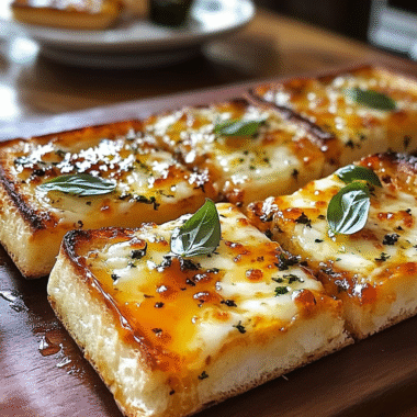 Hot Honey Garlic Bread Pizza