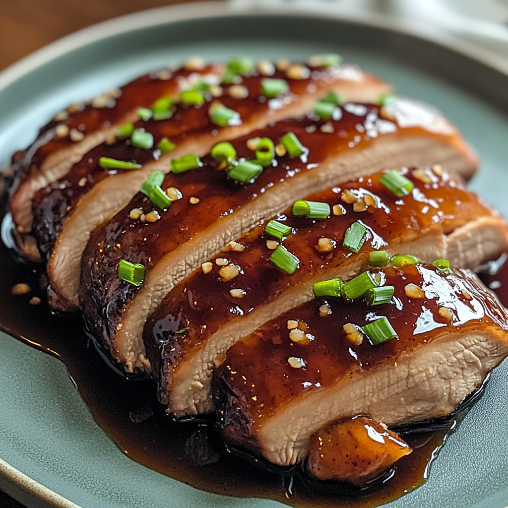 Plum Jelly Glazed Duck Breast