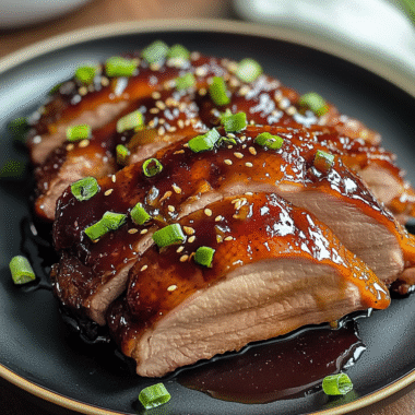 Plum Jelly Glazed Duck Breast
