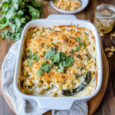 Roasted Poblano Mac and Cheese