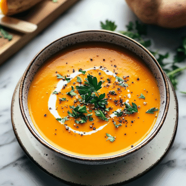 Spicy Butternut Squash and Sweet Potato Soup