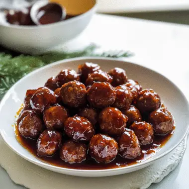 Spicy Plum Jelly Meatballs