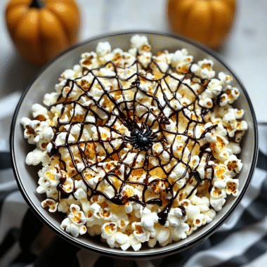 Spooky Spiderweb Popcorn