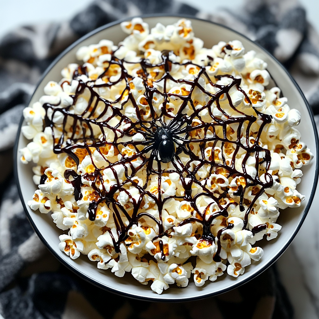 Spooky Spiderweb Popcorn