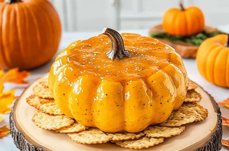 Pumpkin Shaped Cheese Ball