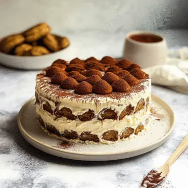 Tiramisu Cake With Mascarpone Cream