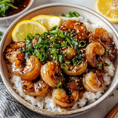 Honey Garlic Shrimp Bowls