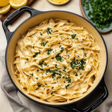 One Pot Creamy Garlic Pasta