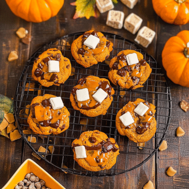 Pumpkin S’mores Cookies