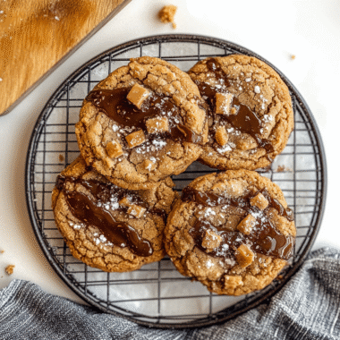 Brown Butter Coffee Toffee Cookies