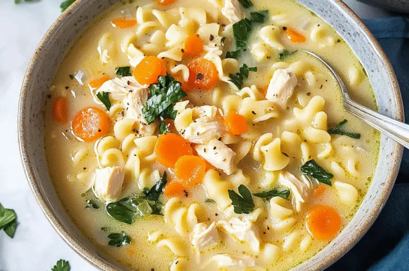 Creamy Instant Pot Chicken Noodle Soup