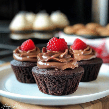 Nutella Cheesecake Chocolate Cookie Cups