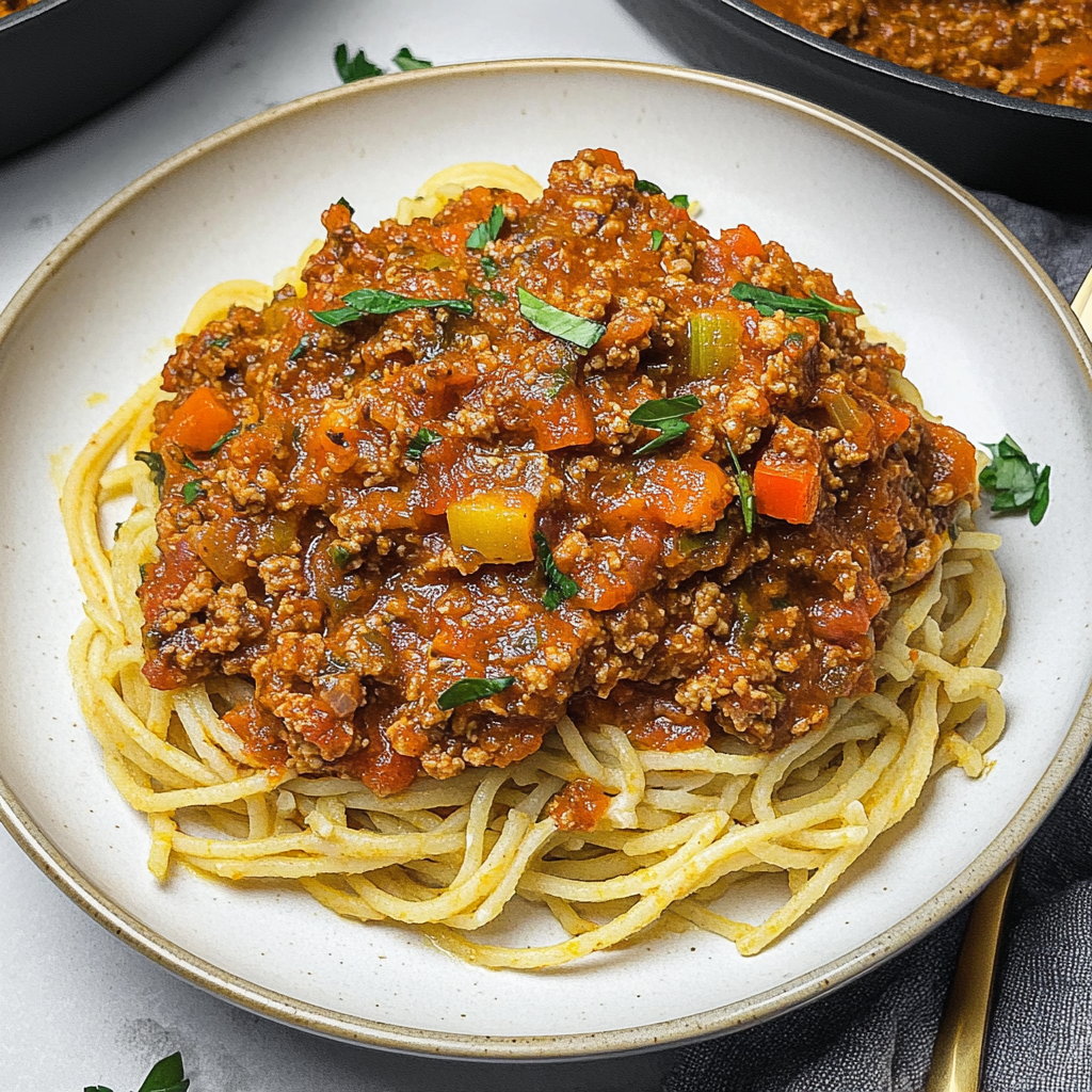 Veggie-Loaded Meat Sauce