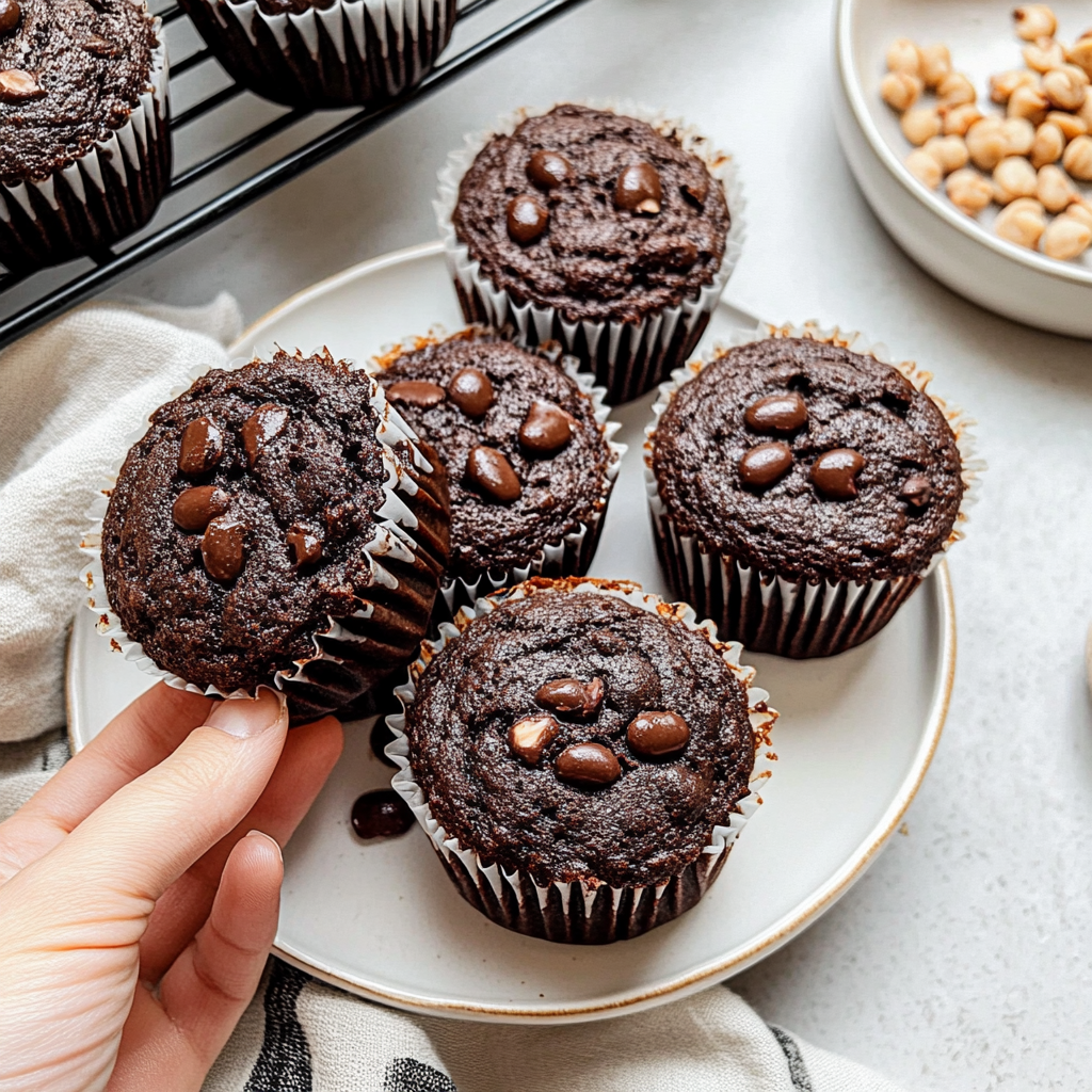 Black Bean Brownie Muffins