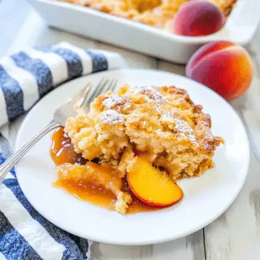 Peach Cobbler Dump Cake