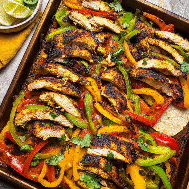 Sheet Pan Chicken Fajitas