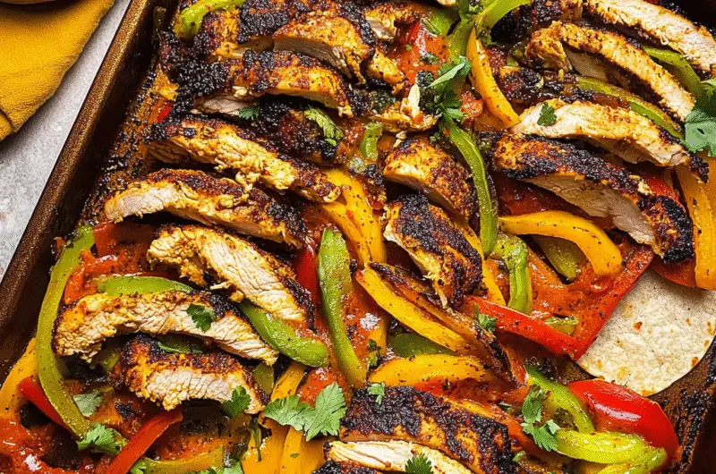 Sheet Pan Chicken Fajitas