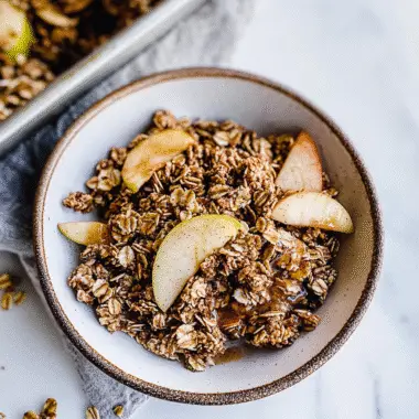 Healthy Cinnamon Apple Granola