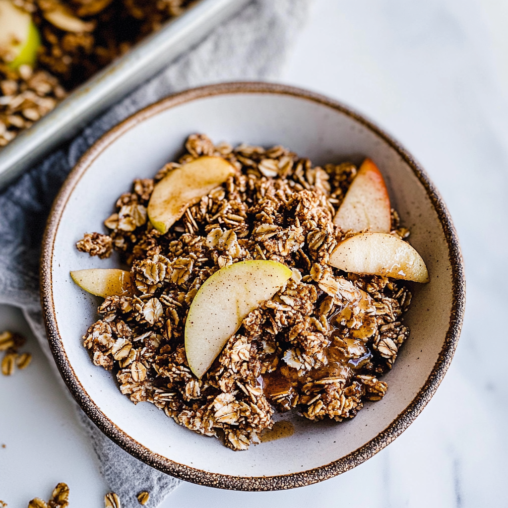 Healthy Cinnamon Apple Granola