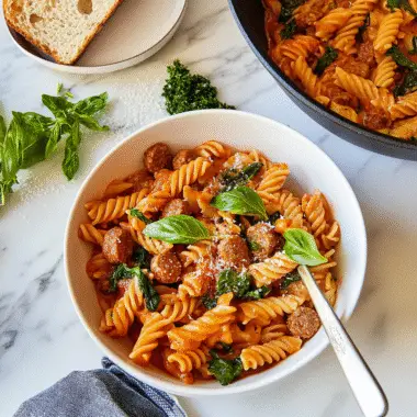 One Pot Sausage Pasta