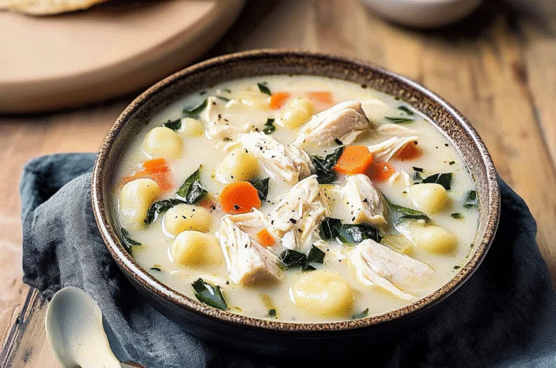 Copycat Olive Garden Chicken Gnocchi Soup