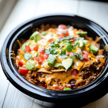 Crockpot Taco Casserole