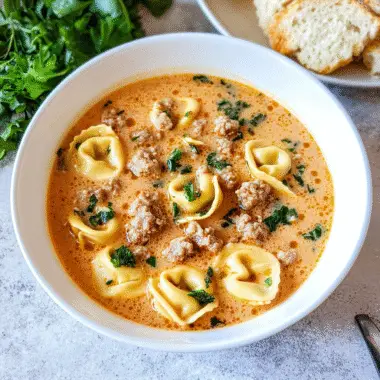 Creamy Tortellini Soup
