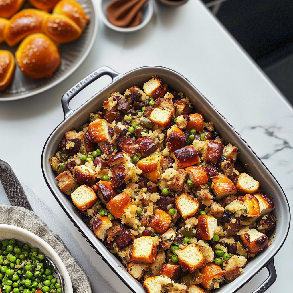 Soft Pretzel Thanksgiving Stuffing