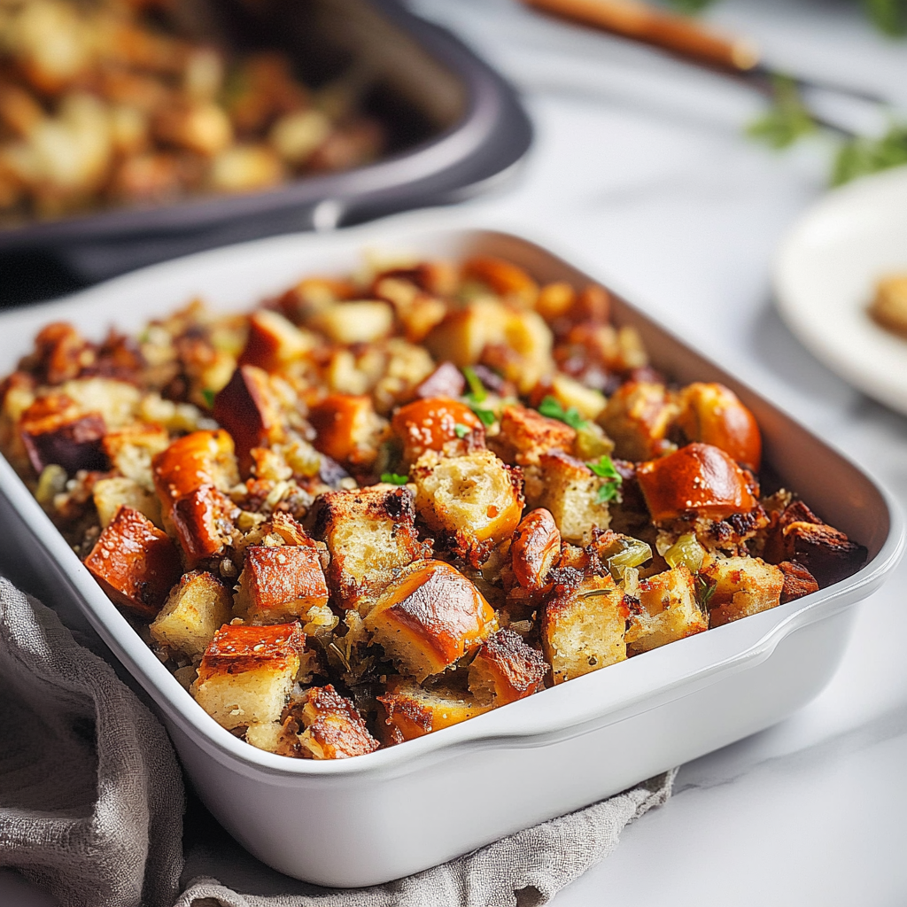 Soft Pretzel Thanksgiving Stuffing