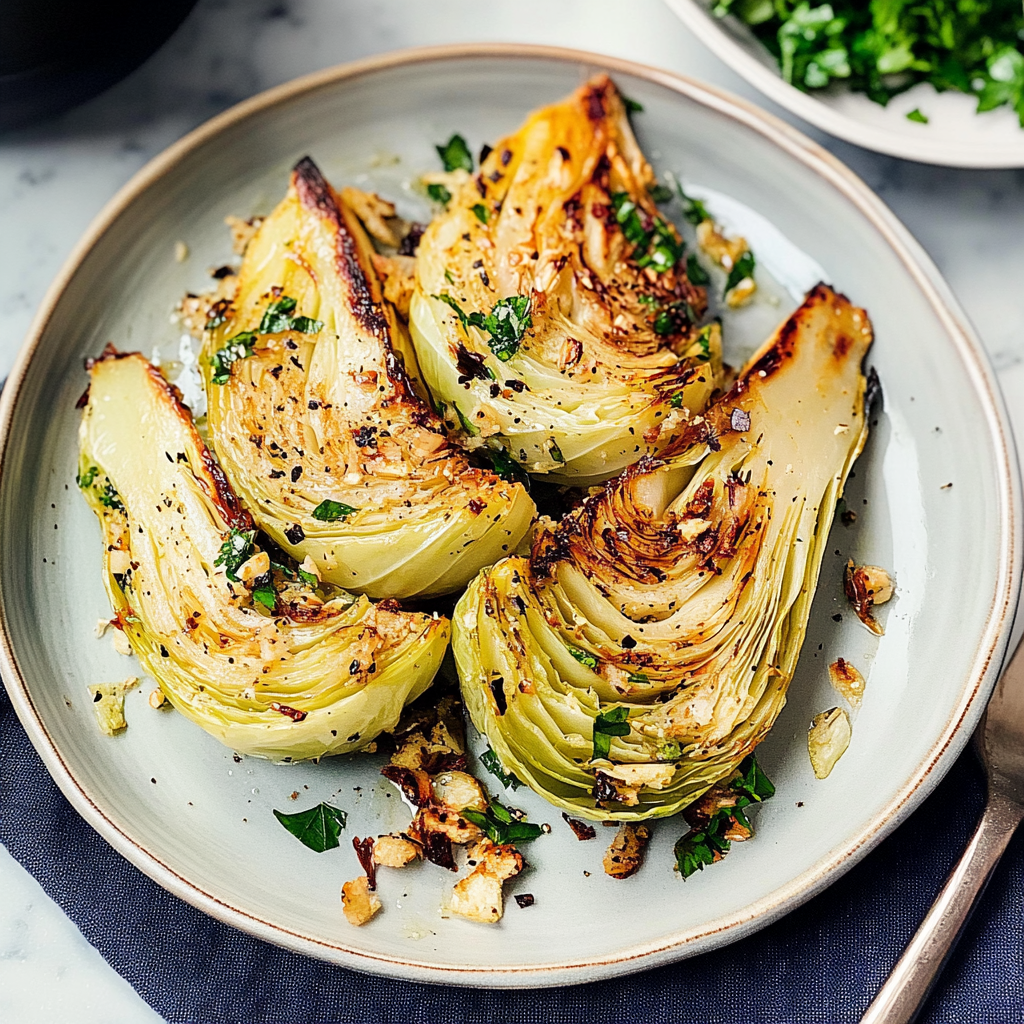 Air Fryer Cabbage Wedges