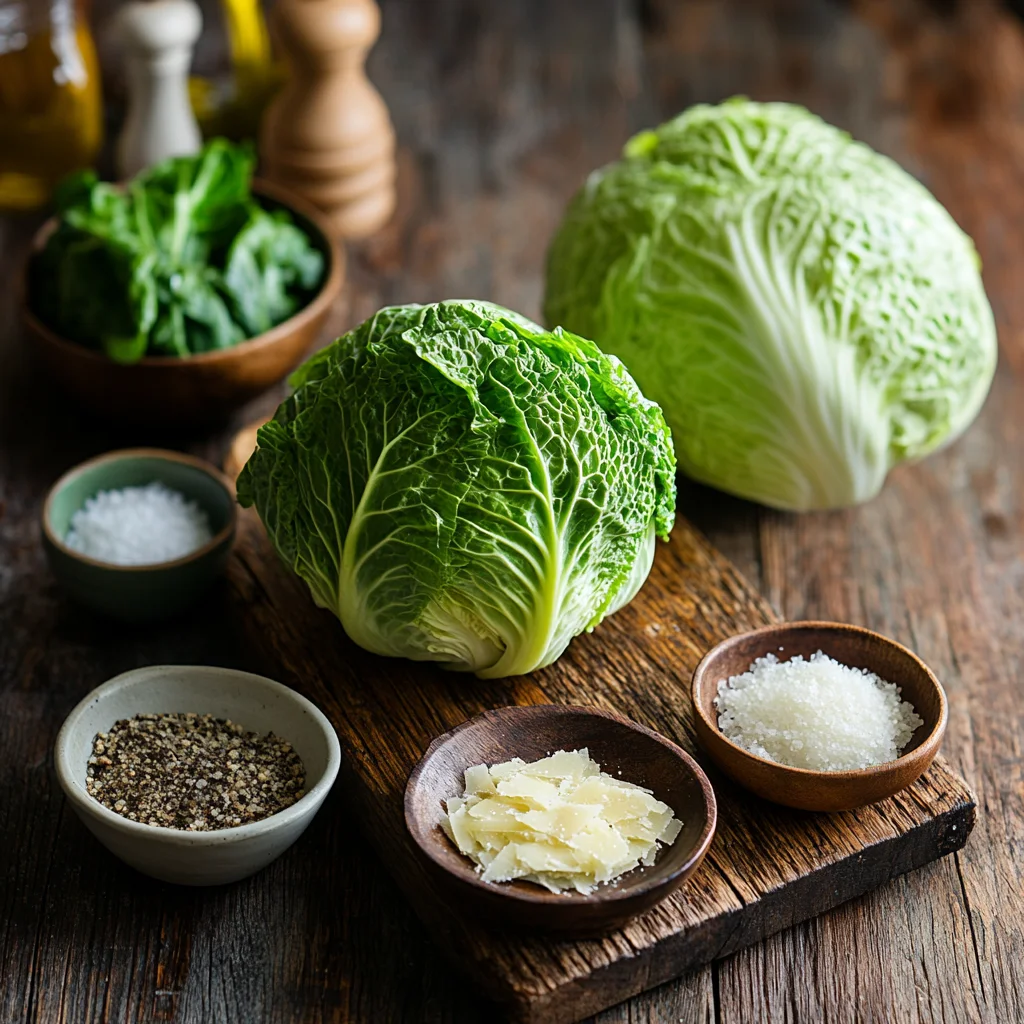 Air Fryer Cabbage Wedges ingredients