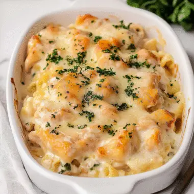 Baked Chicken Alfredo