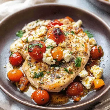 Baked feta chiken