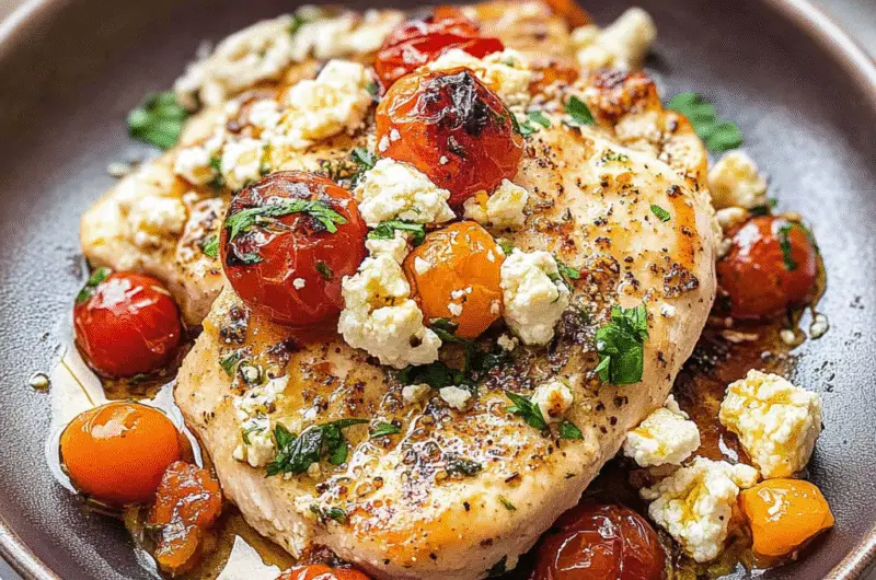 Baked feta chiken